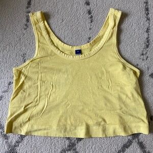 Yellow Boxy Tank Top- Old Navy